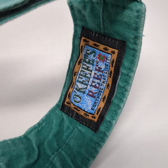 Florida Everglades Strapback Sun Visor Cap Green OS Adjustable O'Keefe's Reef - Picture 9 of 10